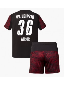 Detské Futbalové oblečenie RB Leipzig Timo Werner #36 2025-26 Krátky Rukáv - Tretina (+ trenírky)